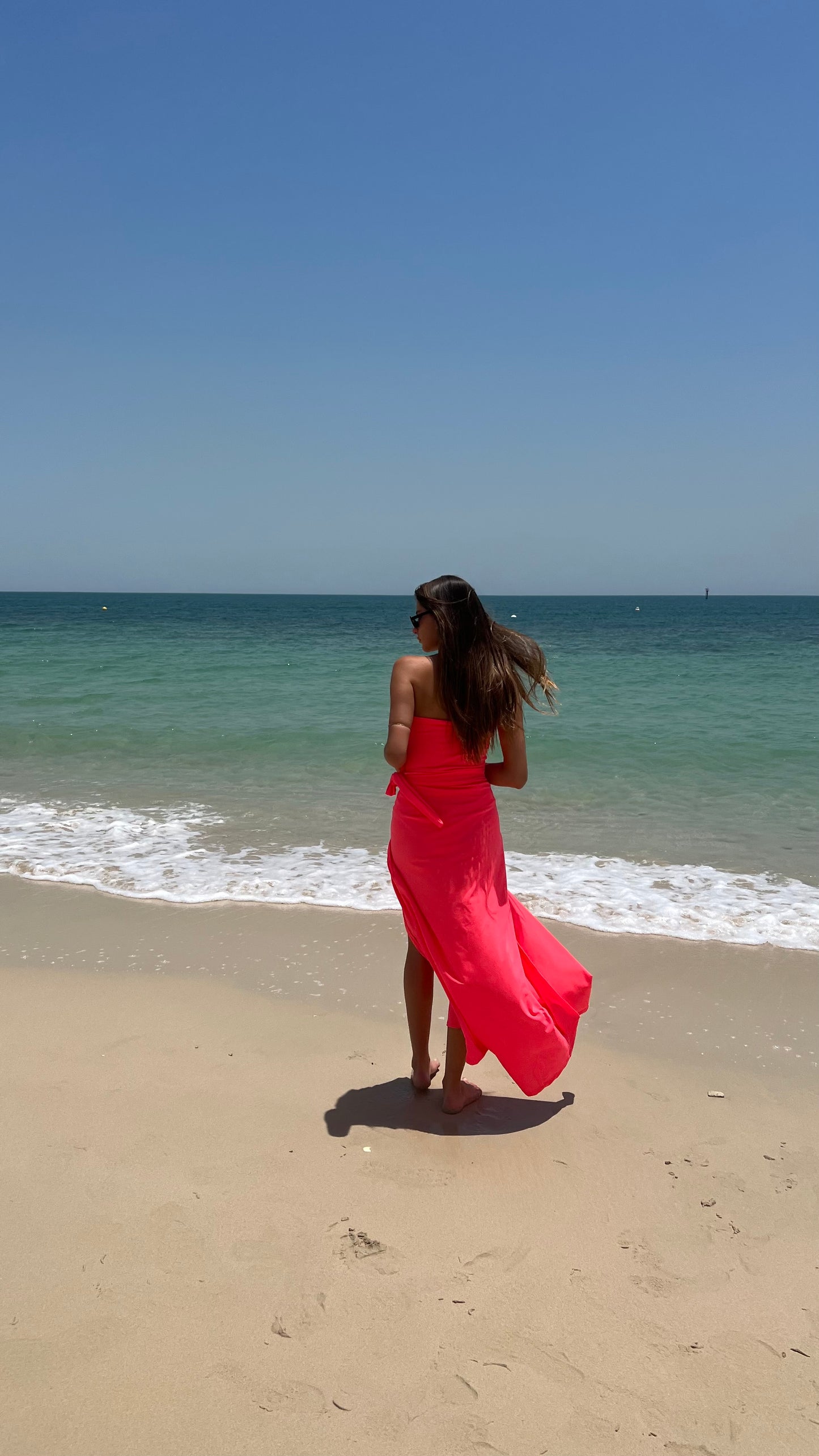 Coral swim skirt