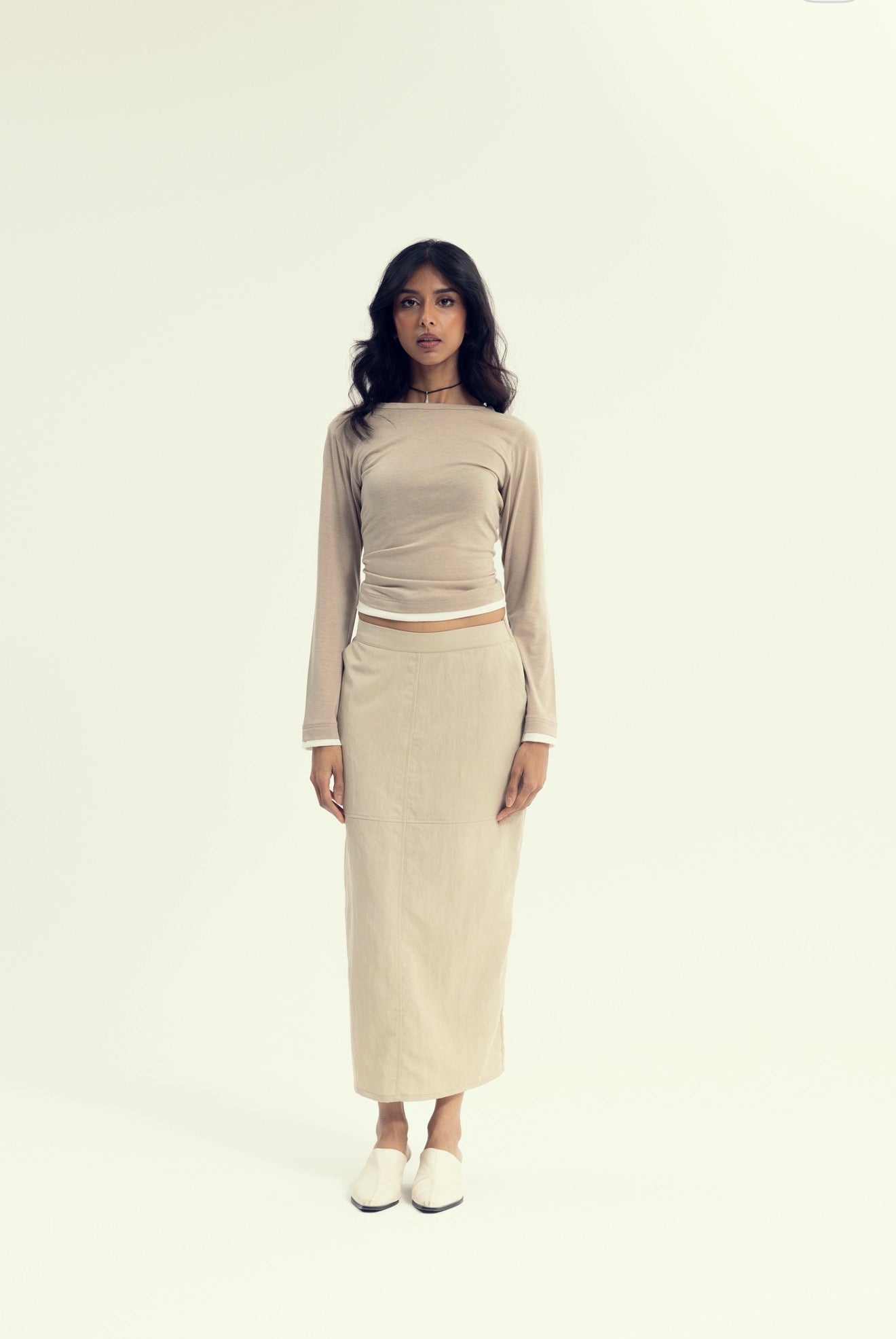Marguerite - only top in beige
