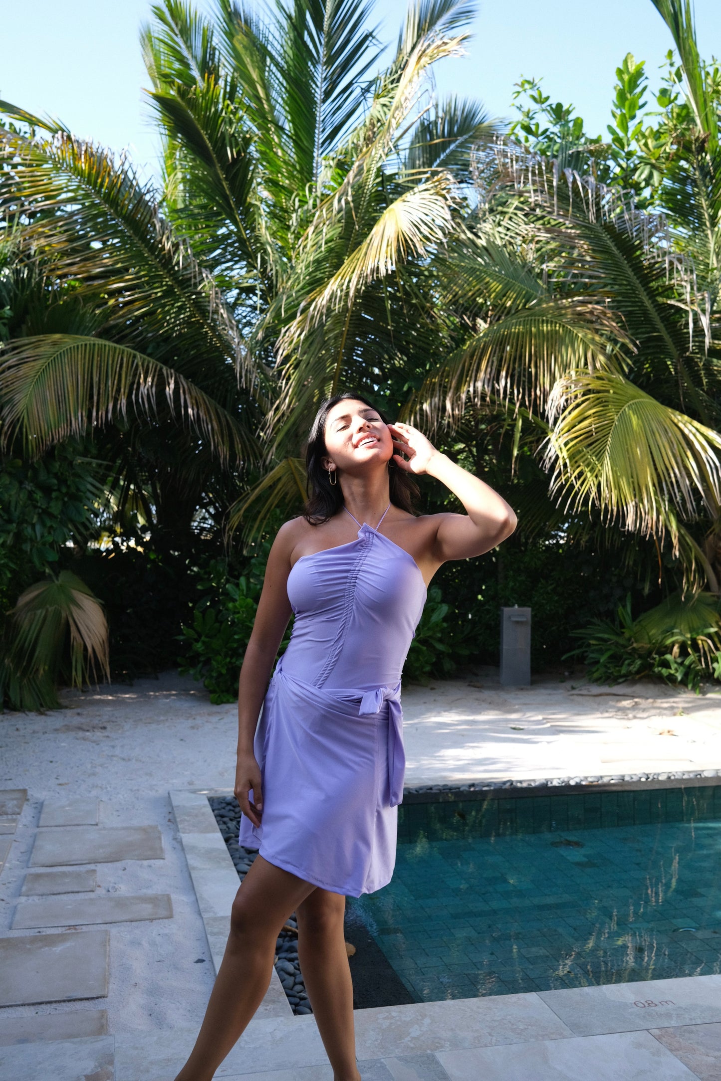 Berry full set ( swim suit and swim skirt)