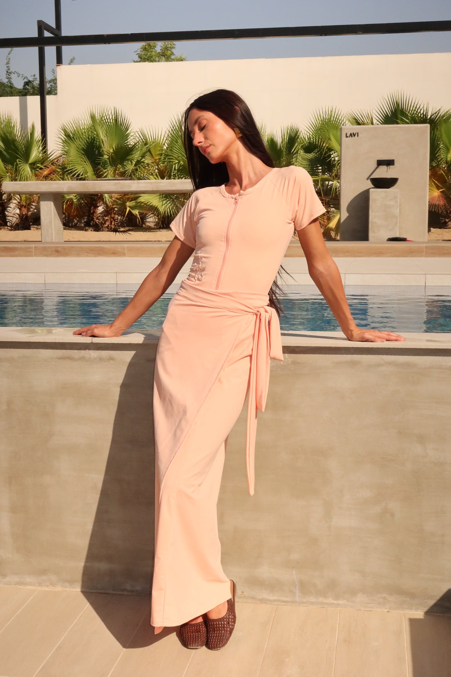 Flamingo 🦩 short sleeves swimsuit -  (only swimsuit)