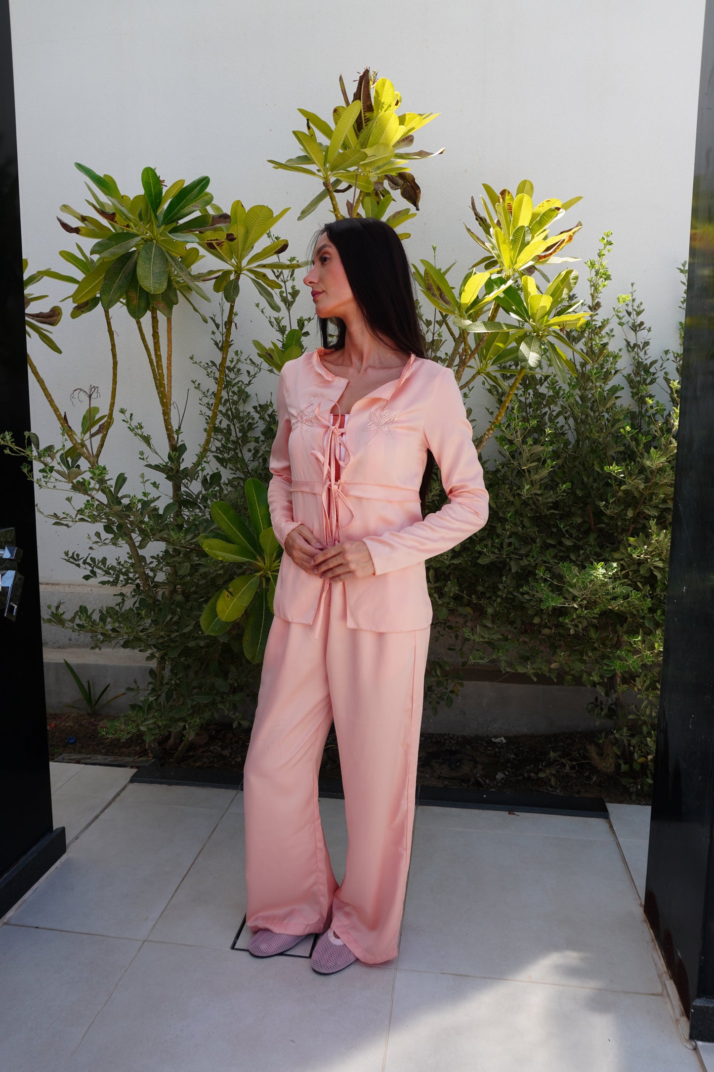Flamingo satin set 🔥🔥🔥🔥🔥🔥