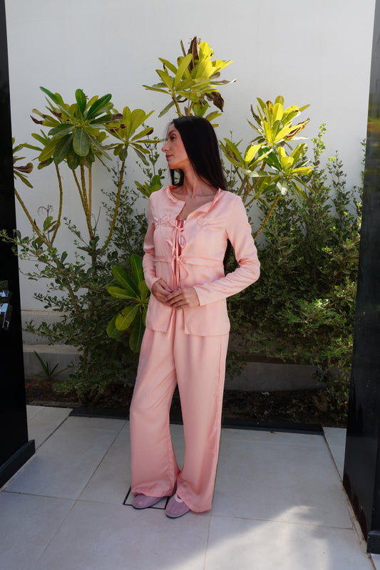 Flamingo satin set 🔥🔥🔥🔥🔥🔥