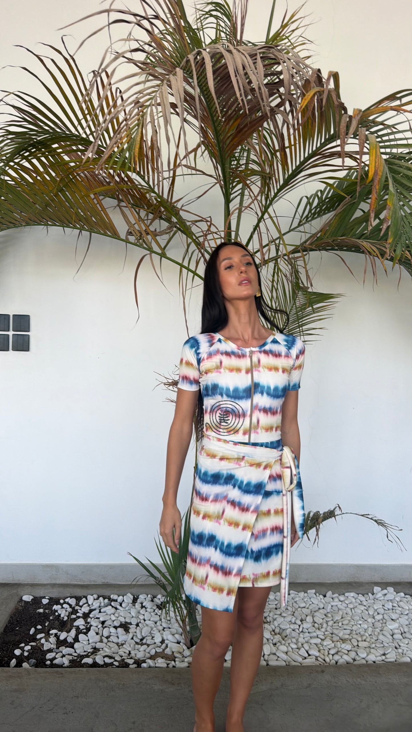 Waves Short sleeves swimsuit(only swimsuit)