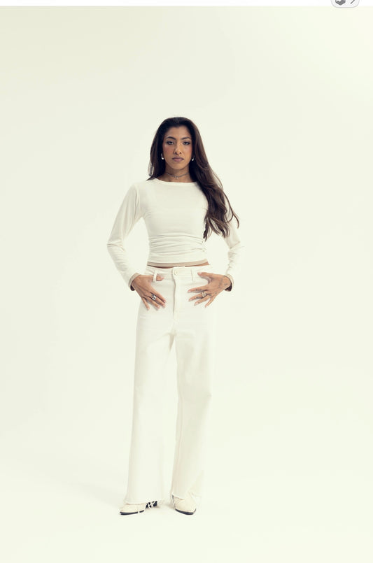 Marguerite - only top in white