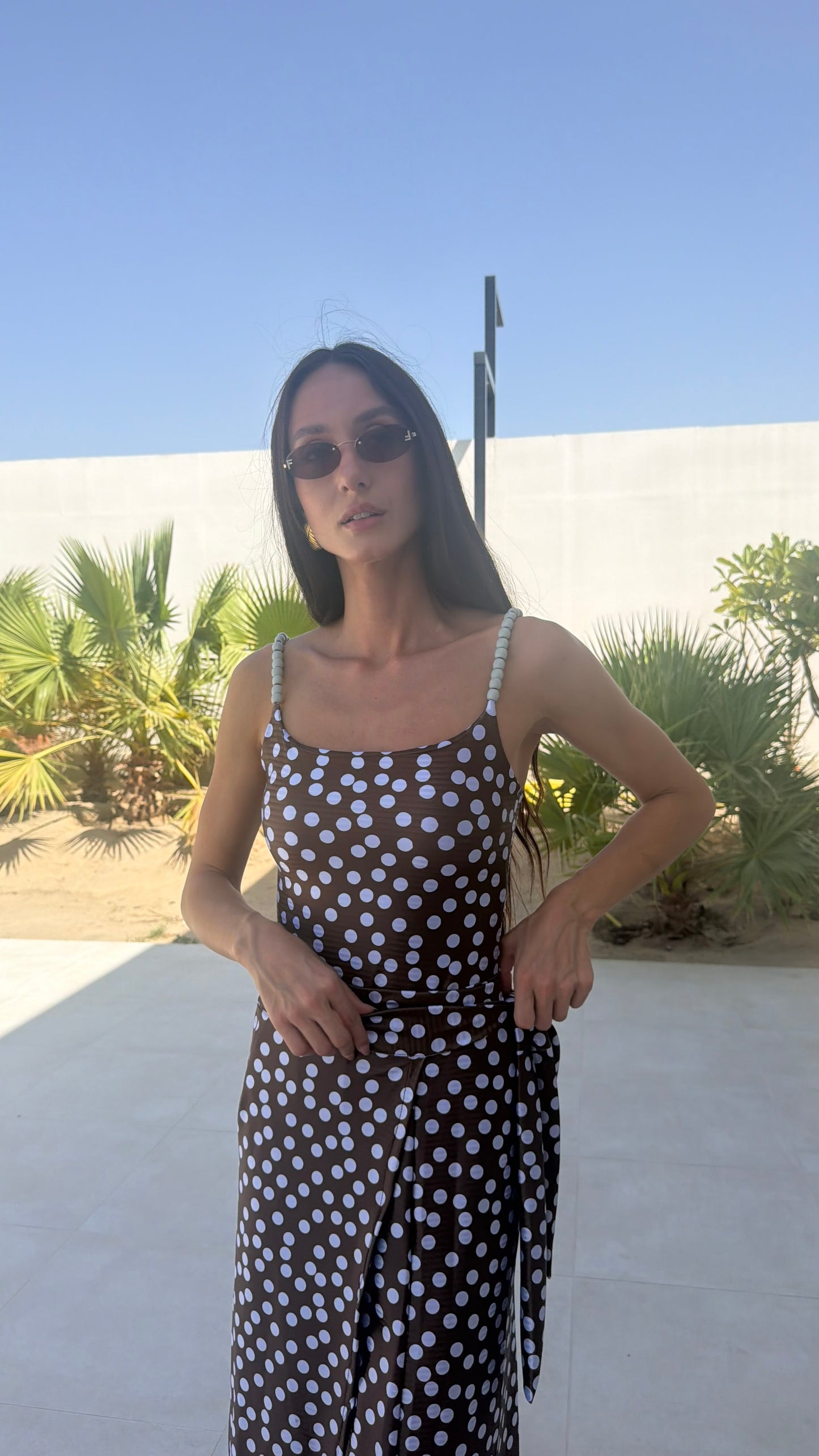 Brown x baby 🤎blue tank style( only swimsuit)