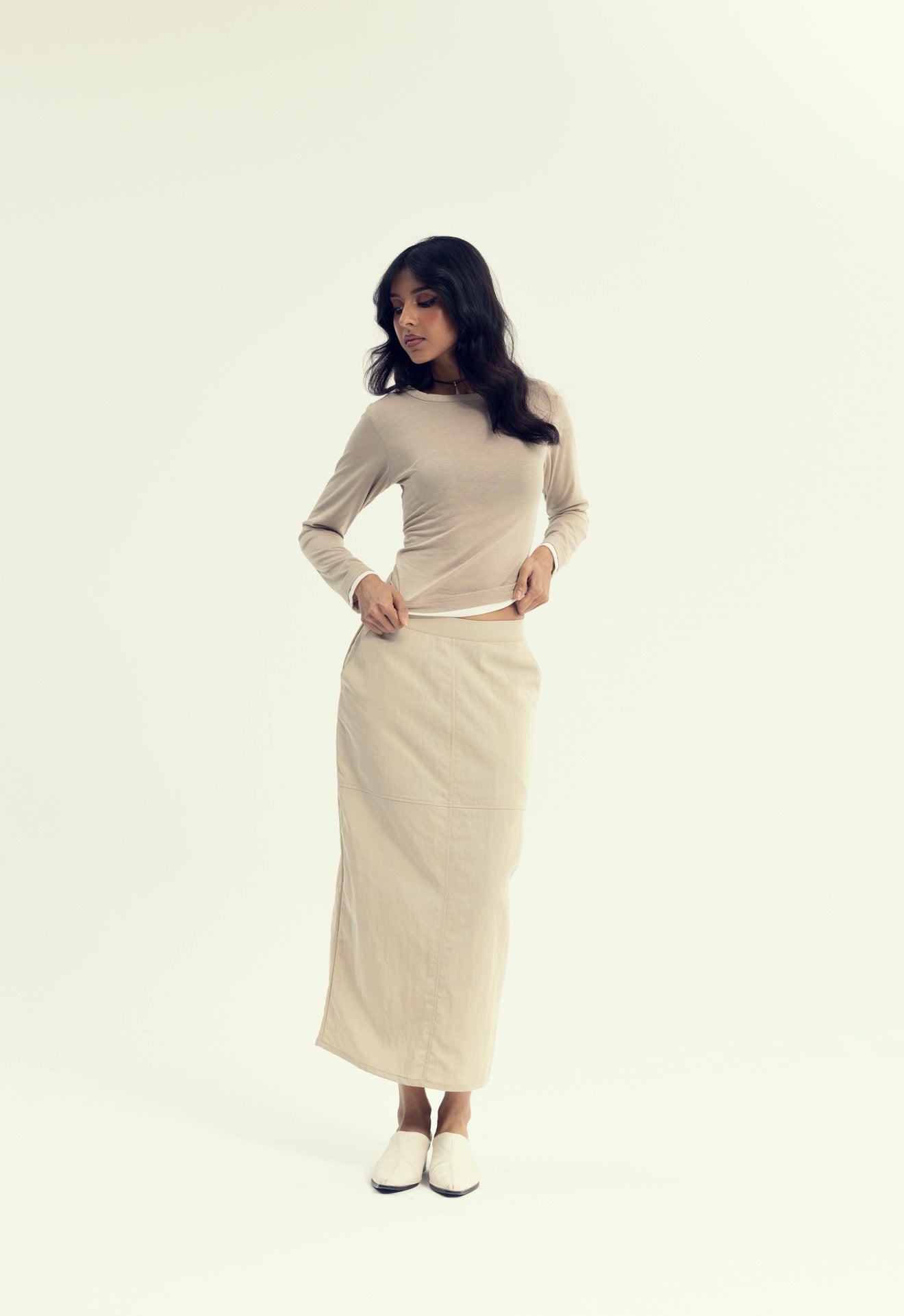 Marguerite - only top in beige
