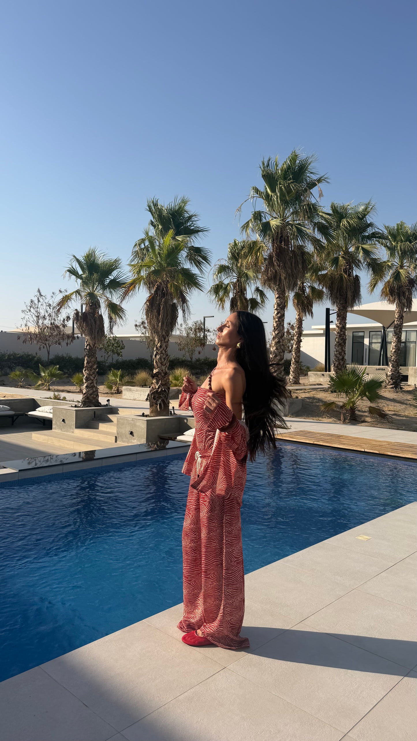 Red zebra 🦓 pajama style coverup
