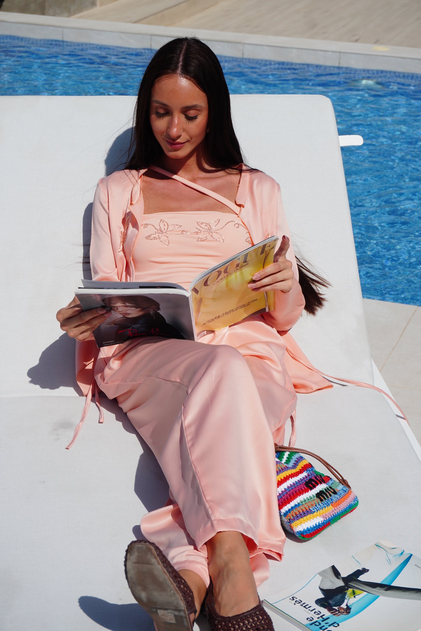 Flamingo satin set 🔥🔥🔥🔥🔥🔥