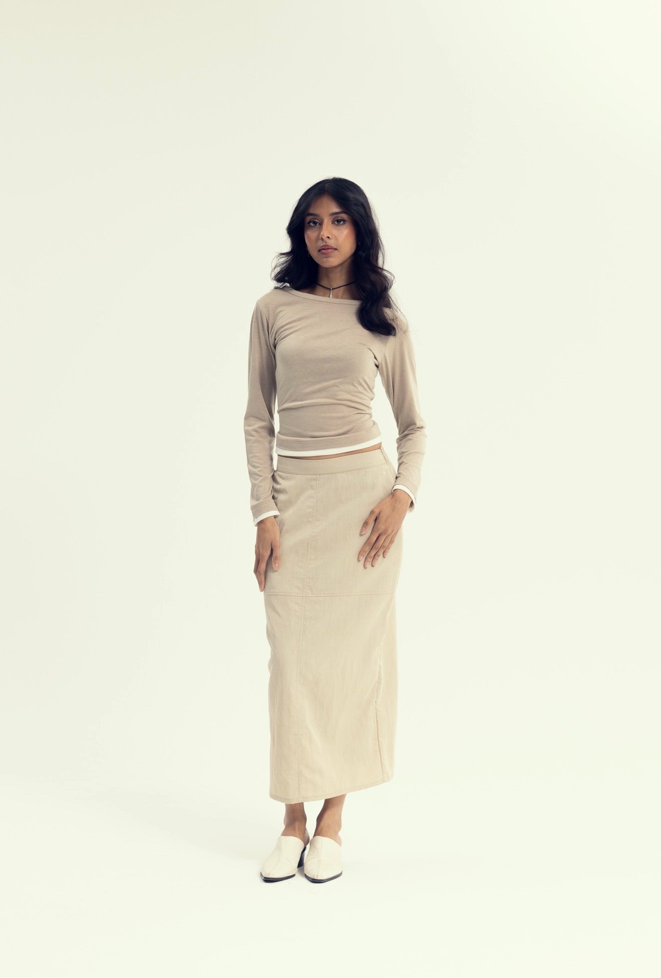 Marguerite - only top in beige