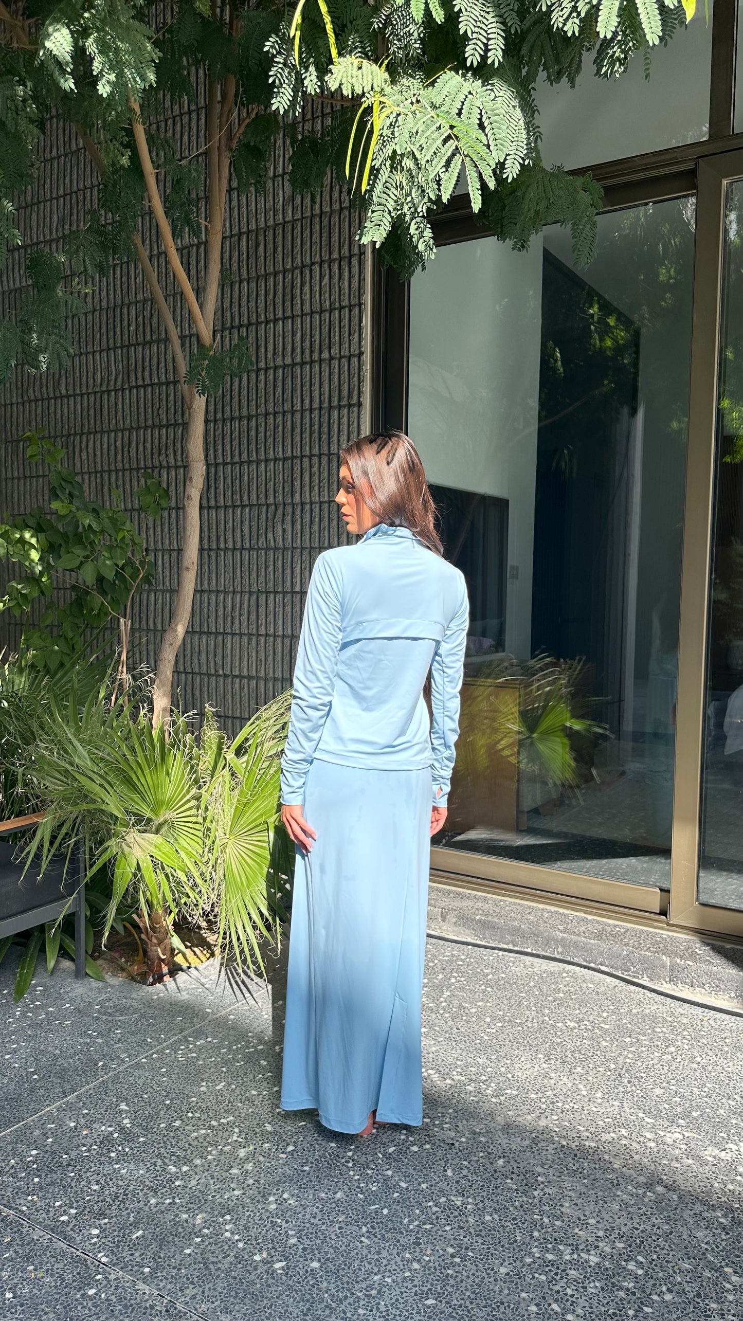 Blue sea salt - full coverage swim set- perfect for hijab