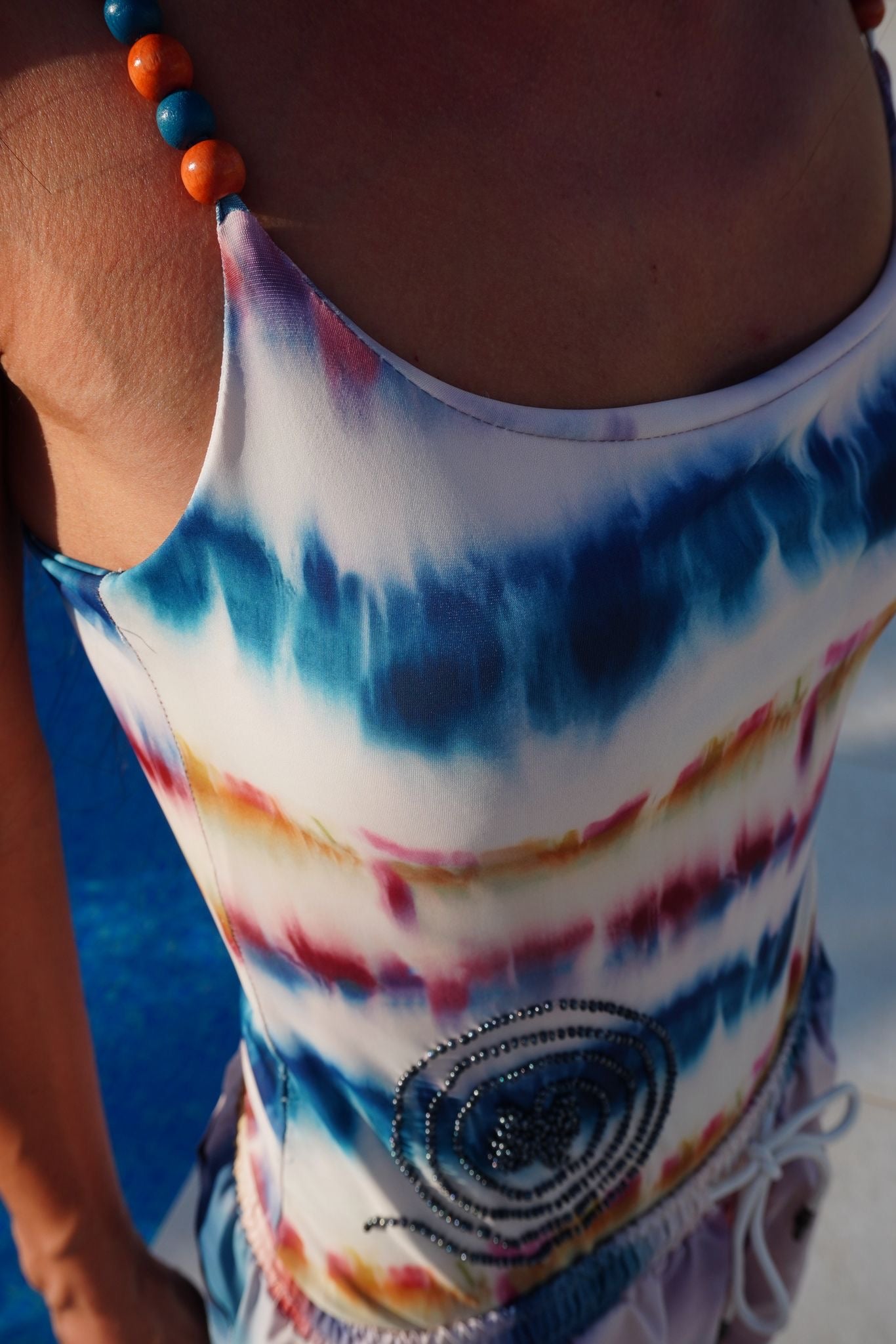 Waves tank 2 line swimsuit(only swimsuit)
