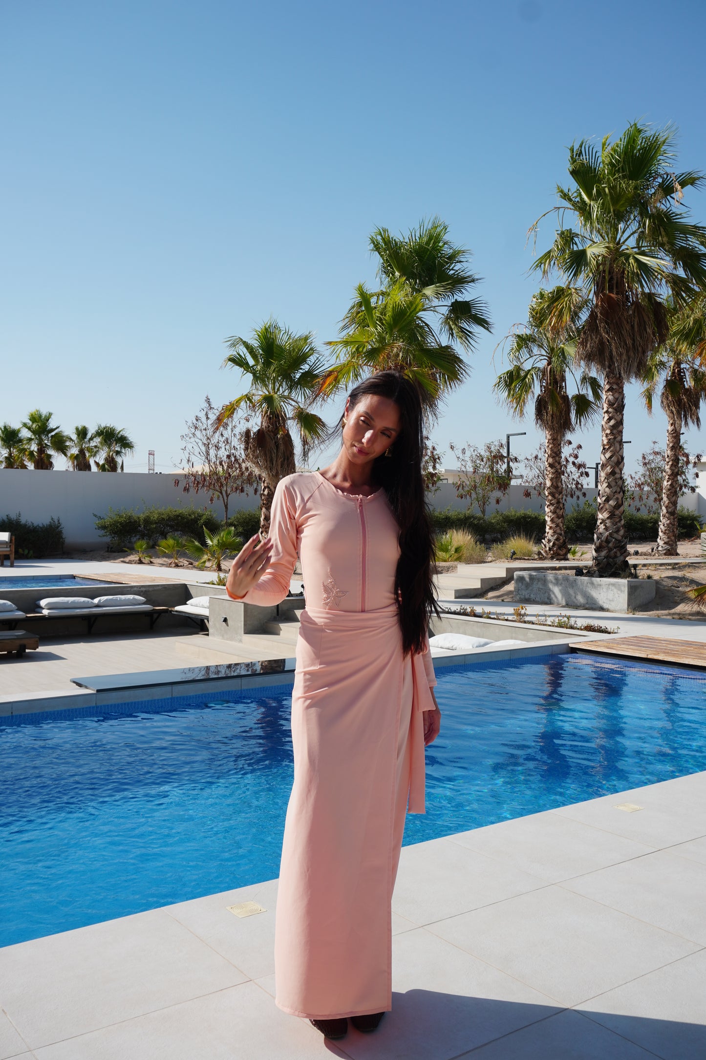 Flamingo 🦩 LONG sleeves swimsuit -  (only swimsuit)