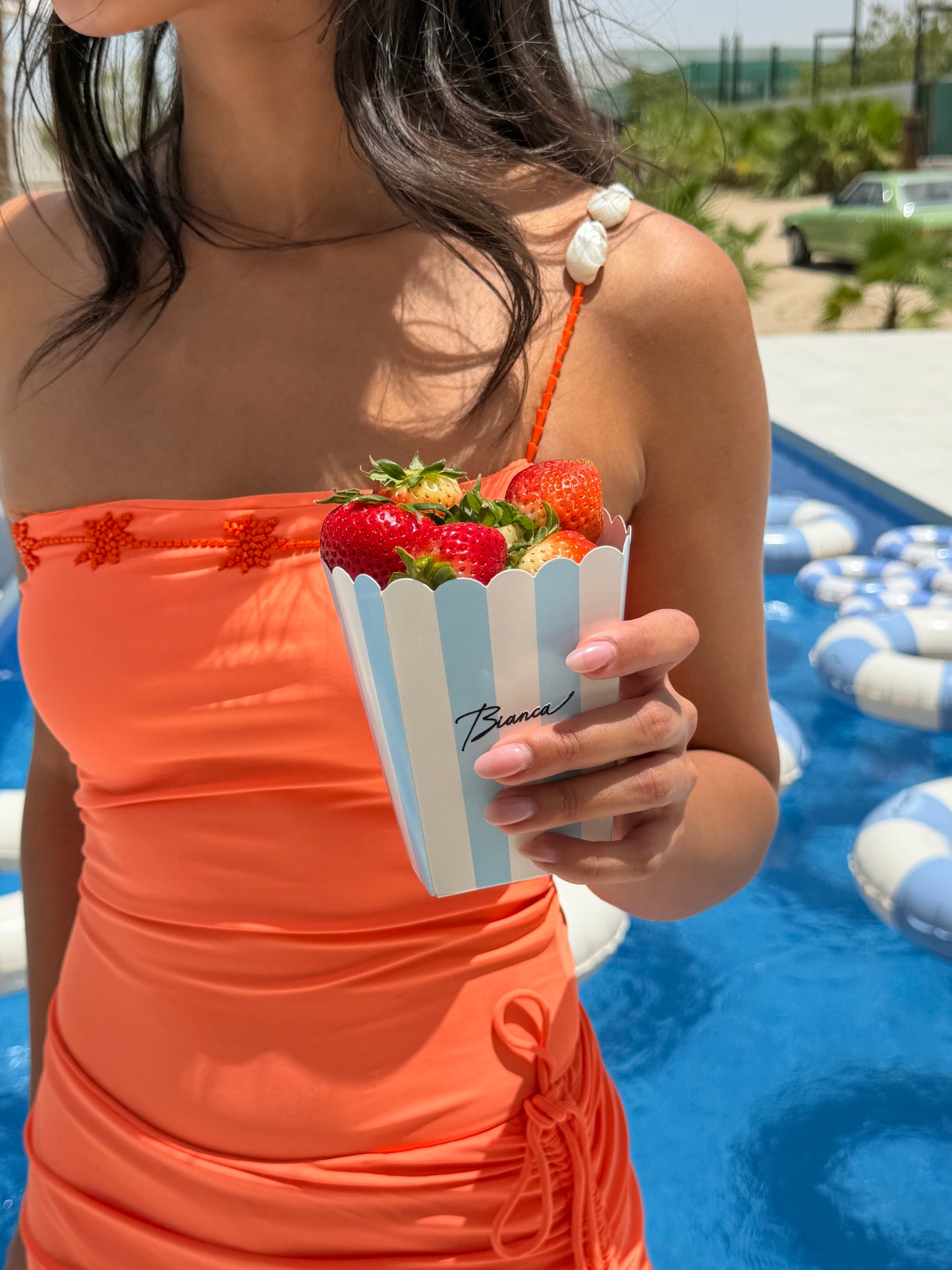 🍊 orange tank swimsuit ( only swimsuit)