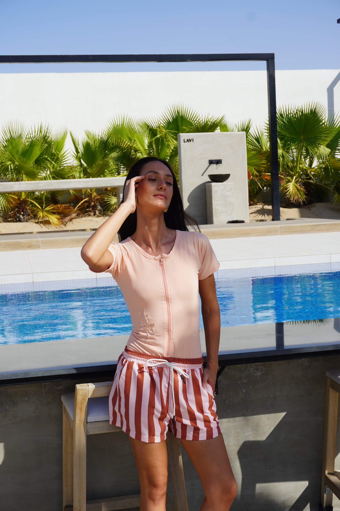 Flamingo 🦩 short sleeves swimsuit -  (only swimsuit)
