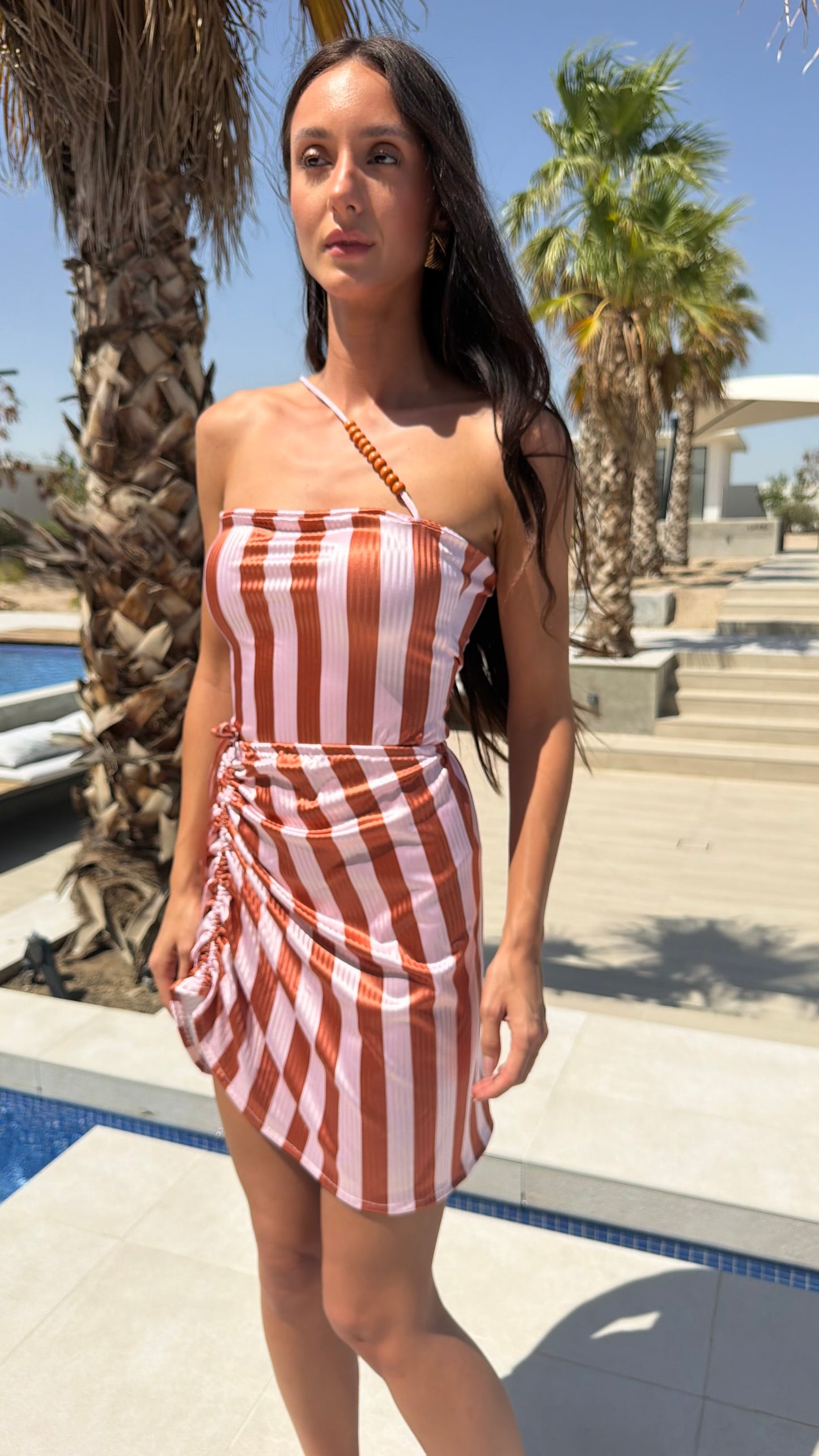 Pink sunset oneline swimsuit 🔥(only swimsuit)