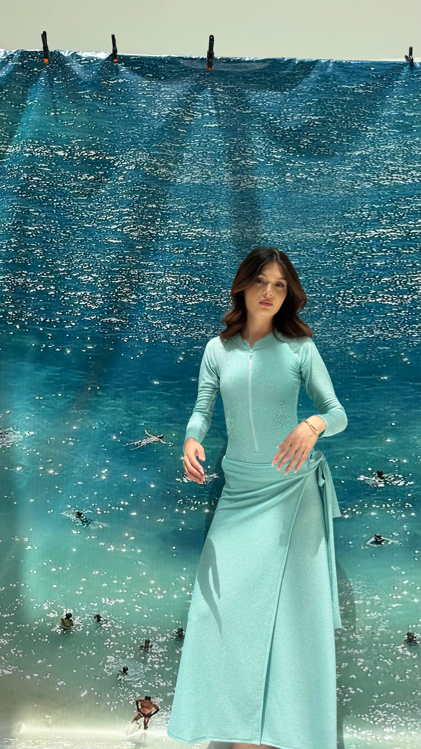 Mermaid tiffany long sleeves swimsuit (only swimsuit)