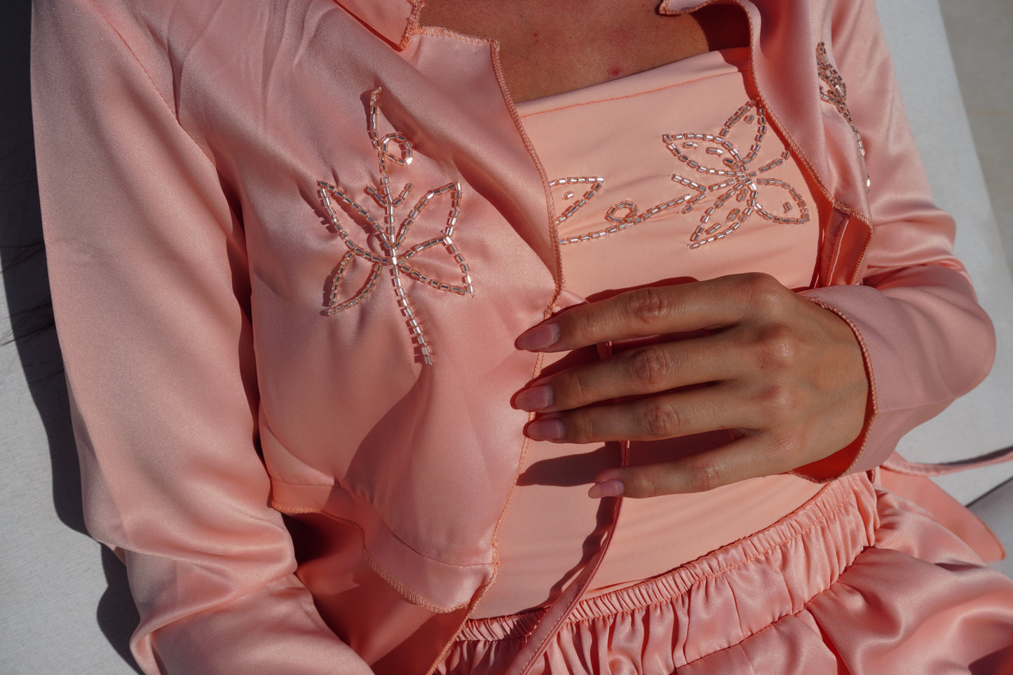 Flamingo satin set 🔥🔥🔥🔥🔥🔥