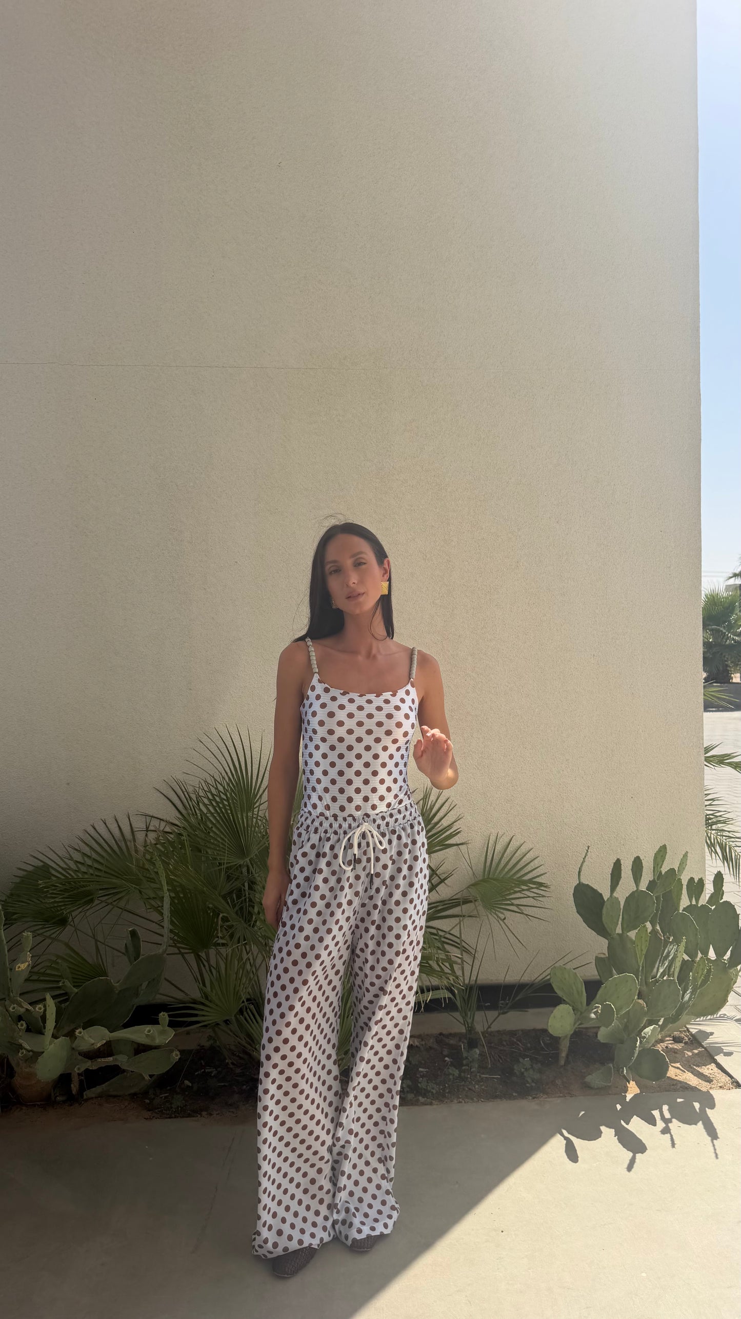 Kinda blue x caramel tank swimsuit 🧊(only swimsuit)