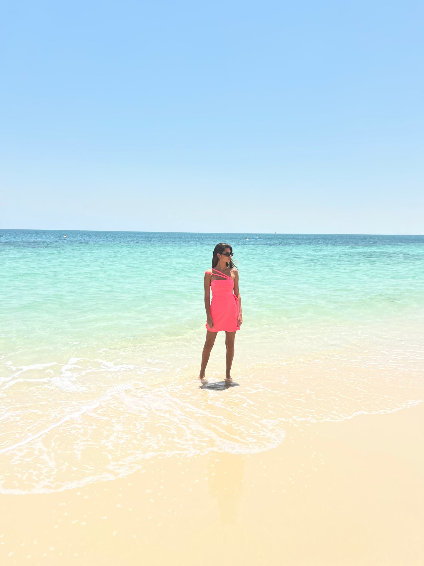 Coral swim suit