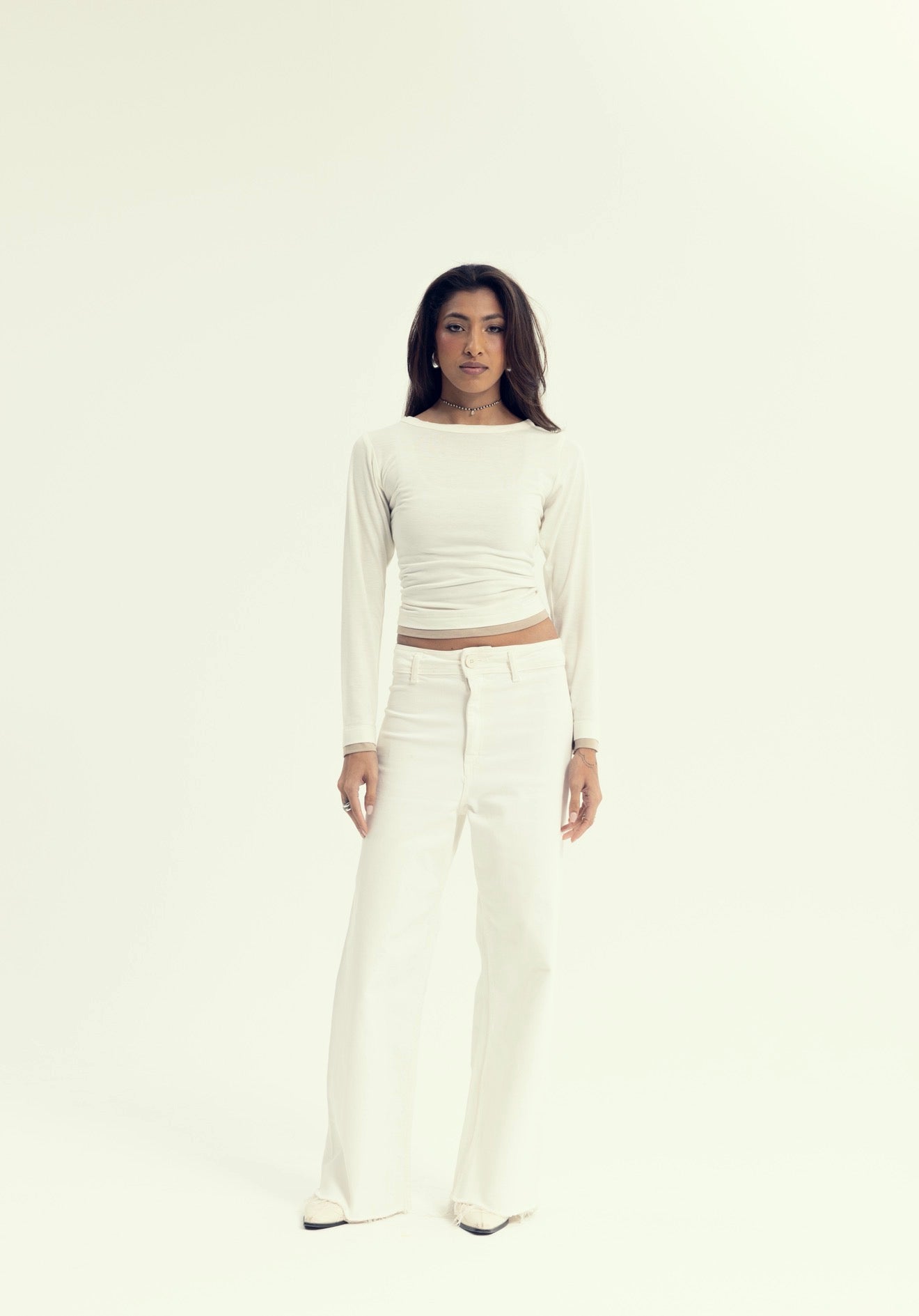 Marguerite - only top in white