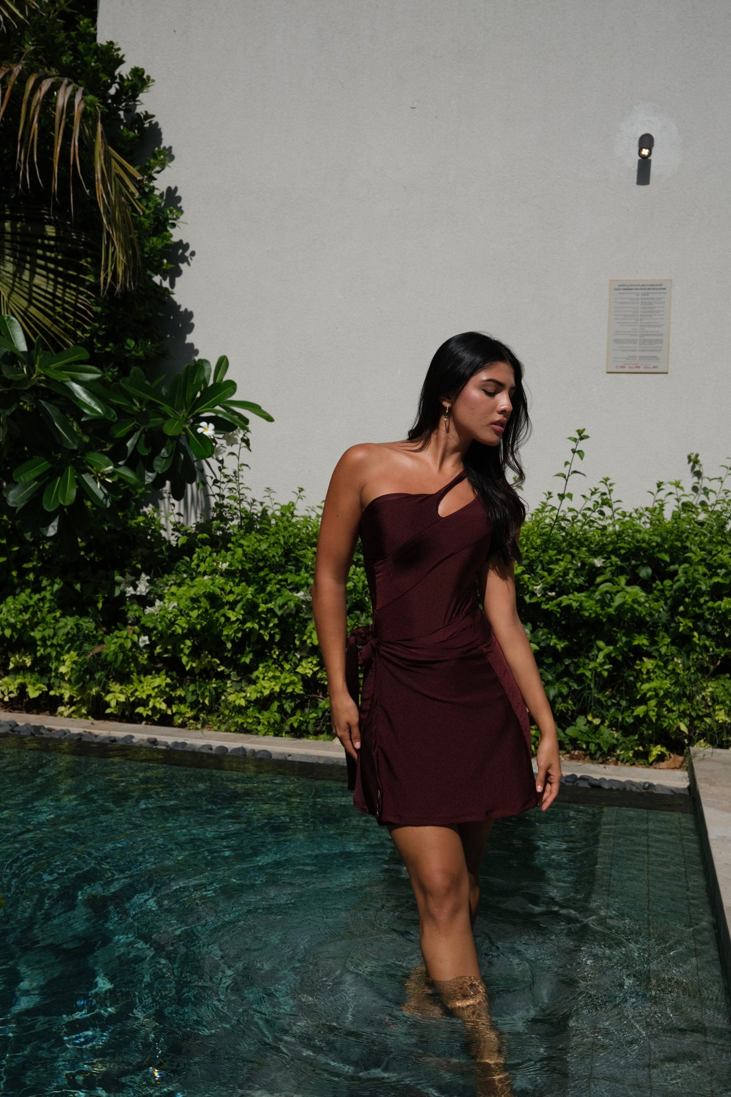 Maroon swim skirt ONLY ( suitable for the maroon swim suit and the two tone swimsuit)