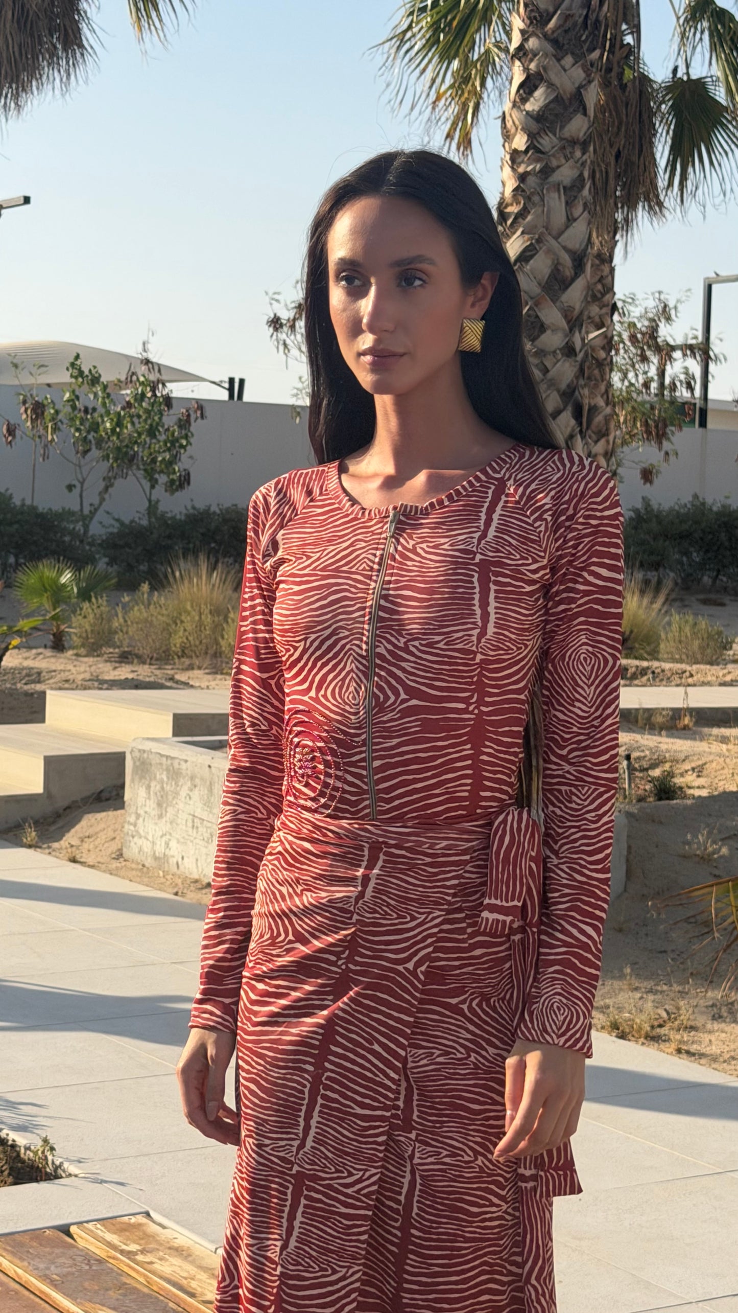 Red zebra 🦓  “long sleeves “ swimsuit(only swimsuit)