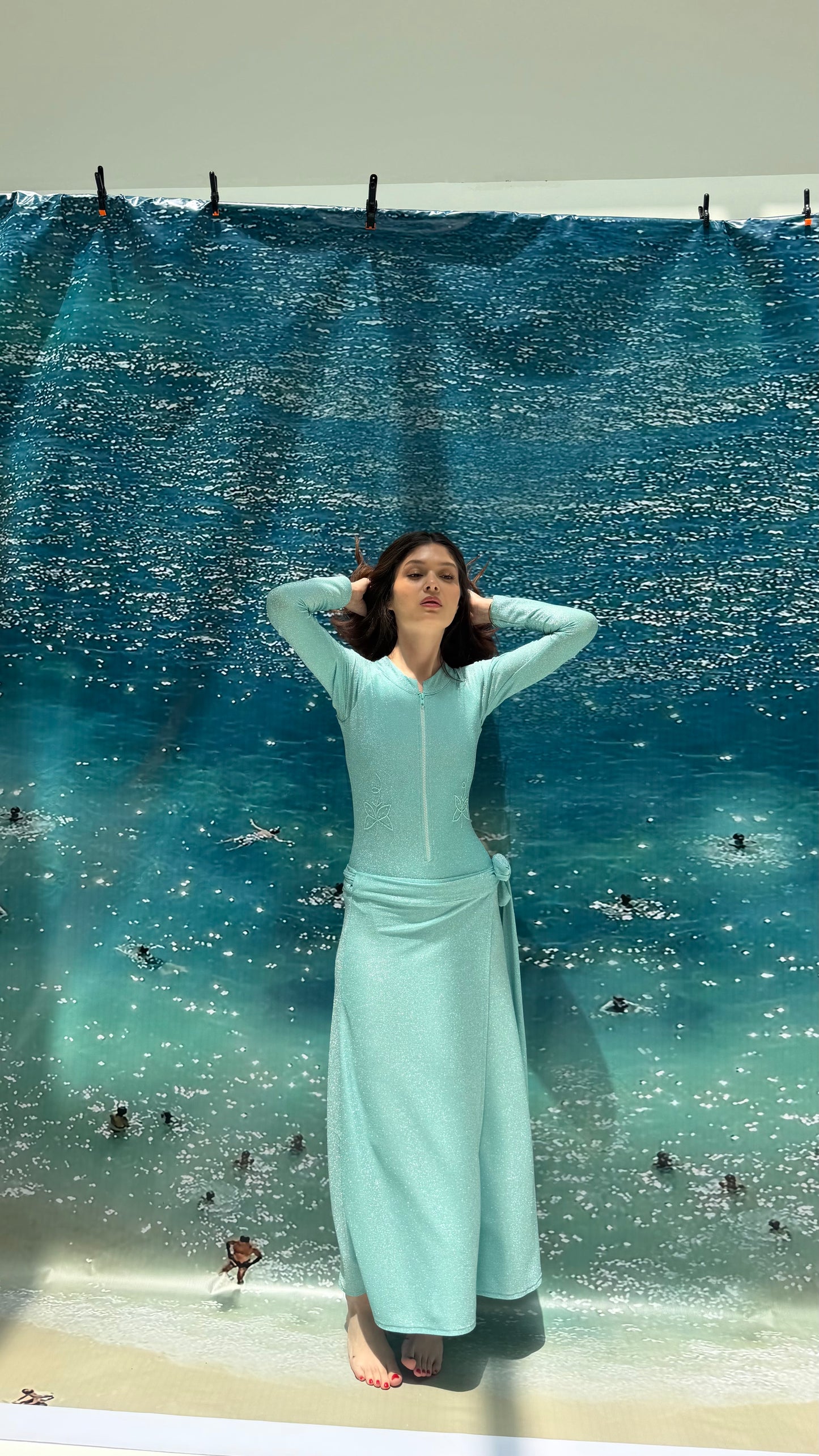 Mermaid tiffany long sleeves swimsuit (only swimsuit)