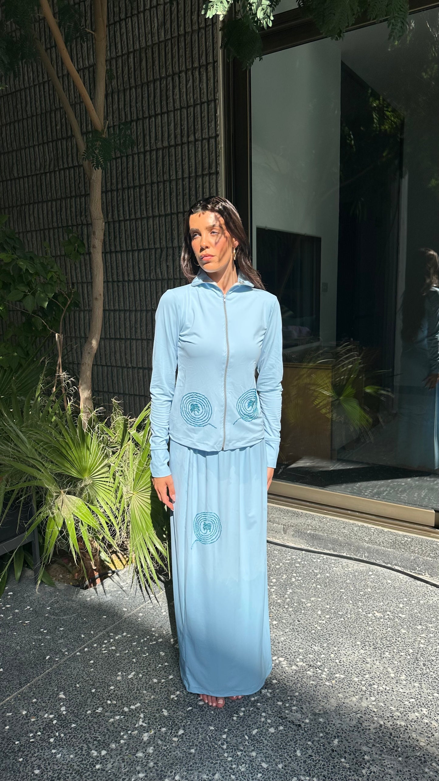 Blue sea salt - full coverage swim set- perfect for hijab