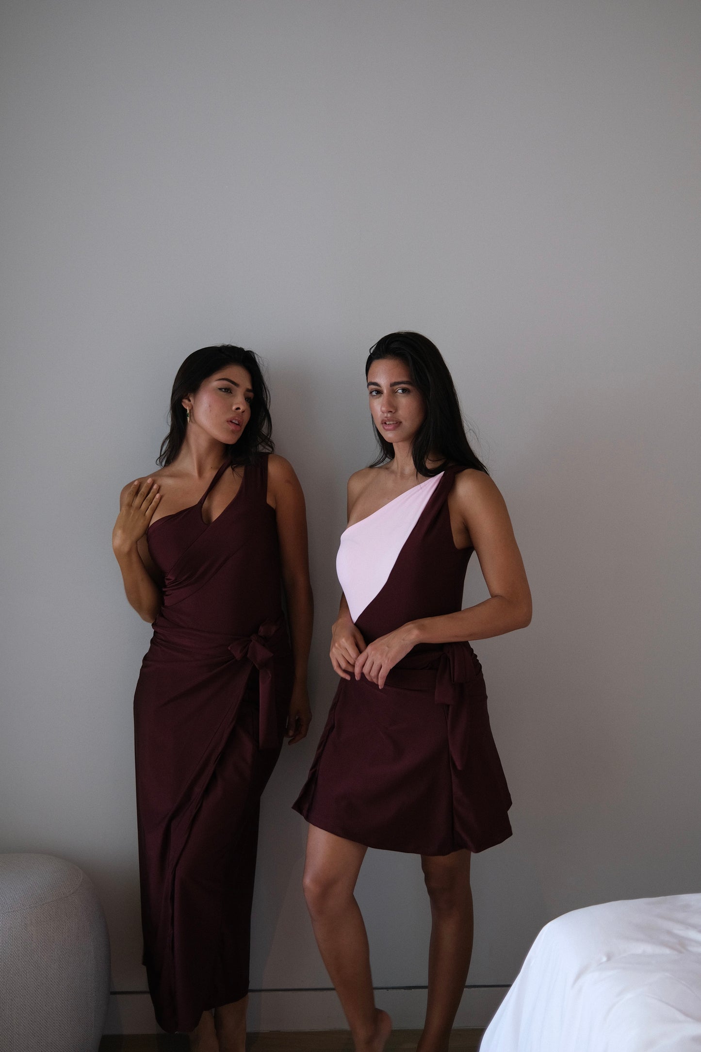 Maroon swim skirt ONLY ( suitable for the maroon swim suit and the two tone swimsuit)